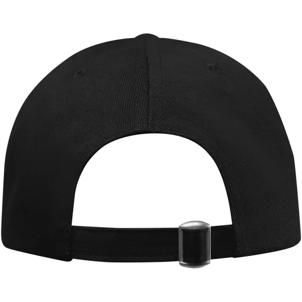 Topaz 6 panel GRS recycled sandwich cap - Elevate NXT Solid black