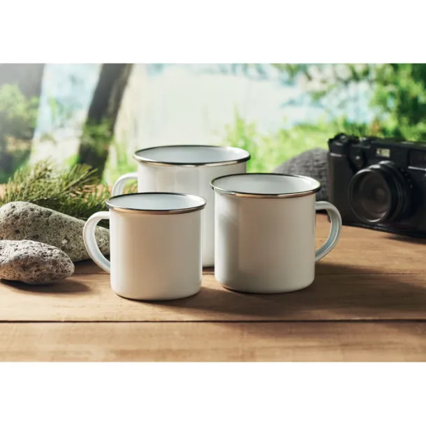 PLATEADO S Enamel layer sublimation mug White