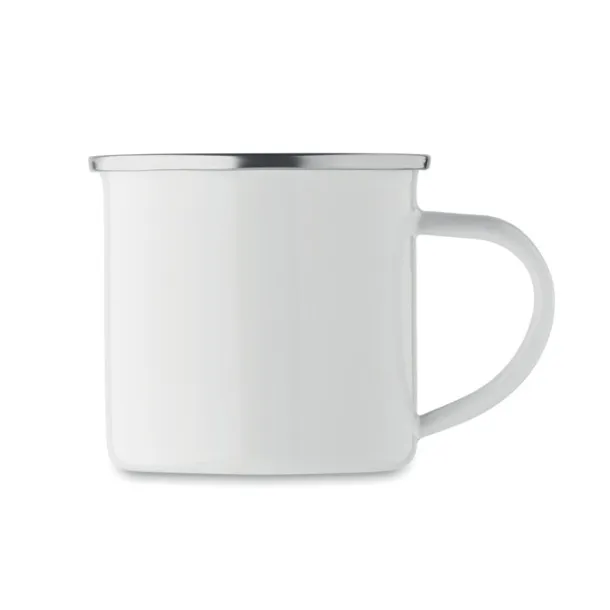 PLATEADO S Enamel layer sublimation mug White