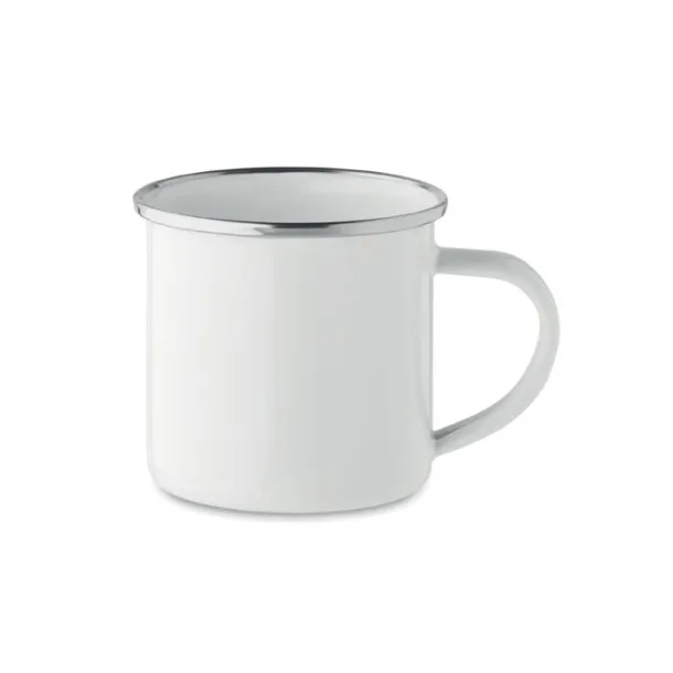 PLATEADO S Enamel layer sublimation mug White