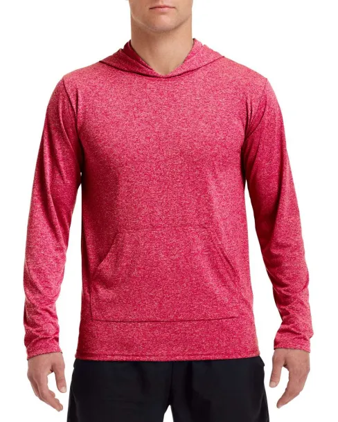  PERFORMANCE® ADULT HOODED T-SHIRT - Gildan Heather Red