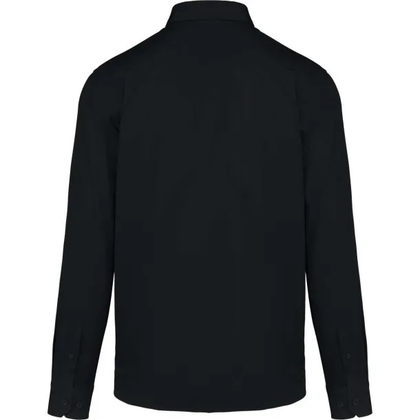  MEN'S NEVADA LONG SLEEVE COTTON SHIRT - Kariban Black