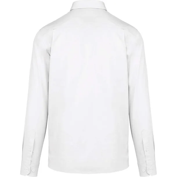  MEN'S NEVADA LONG SLEEVE COTTON SHIRT - Kariban White