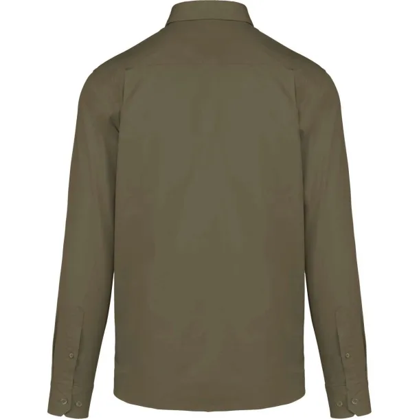  MEN'S NEVADA LONG SLEEVE COTTON SHIRT - Kariban Light Khaki