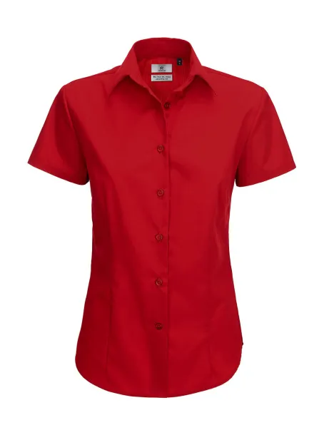  Smart SSL/women Poplin Shirt - B&C Deep Red