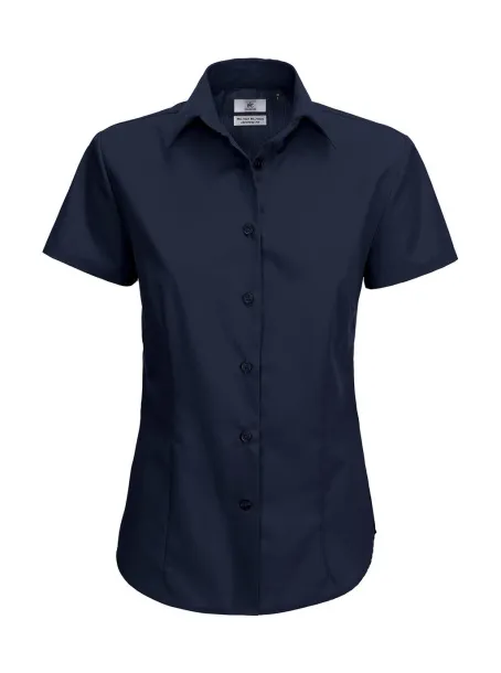  Smart SSL/women Poplin Shirt - B&C Navy