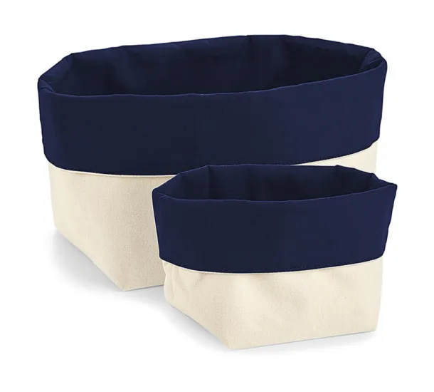  Reversible Canvas Organiser - Westford Mill Natural Navy