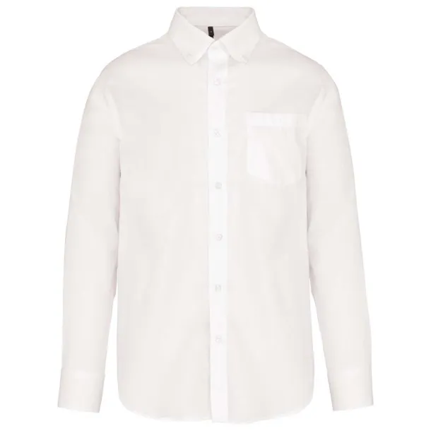  LONG-SLEEVED NON-IRON SHIRT - Kariban White