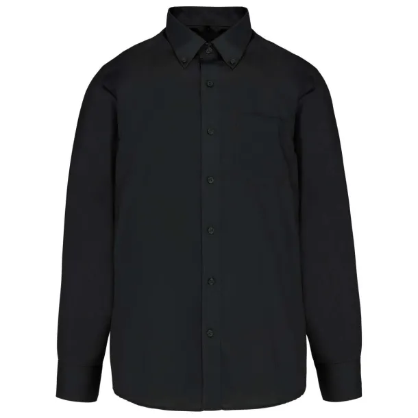  LONG-SLEEVED NON-IRON SHIRT - Kariban Black