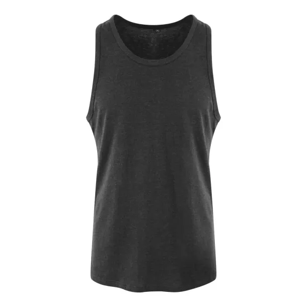  TRI-BLEND VEST - Just Ts Solid Black