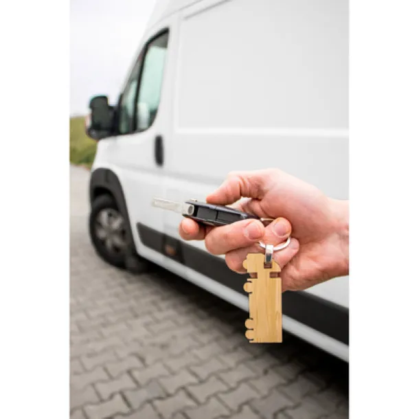 Tuva Bamboo keyring "truck" wood