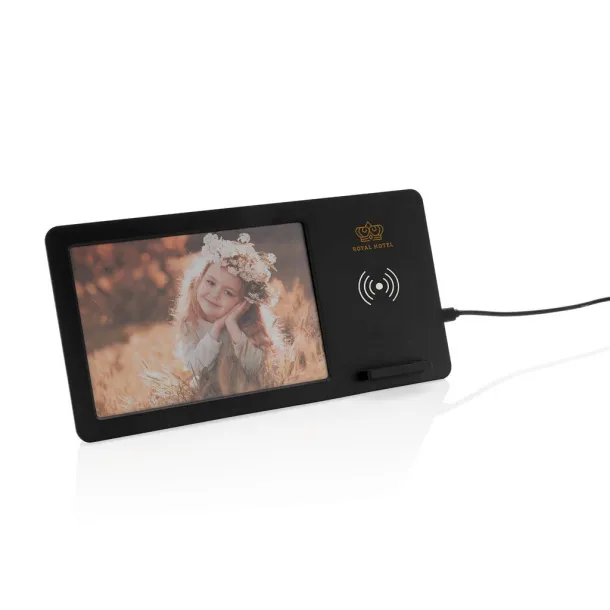  5W Wireless charger and photo frame - XD Collection Black 