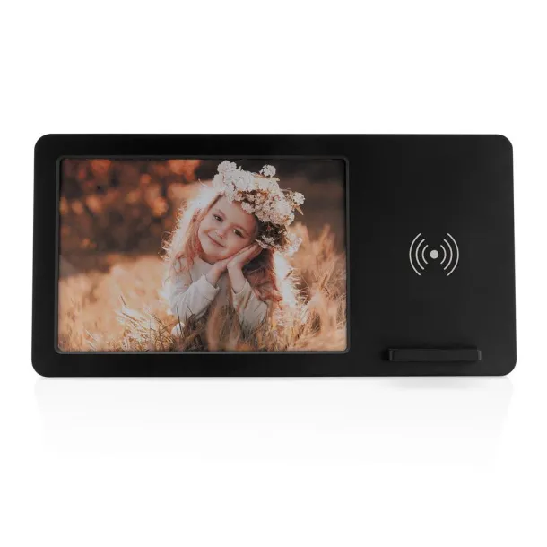  5W Wireless charger and photo frame - XD Collection Black 