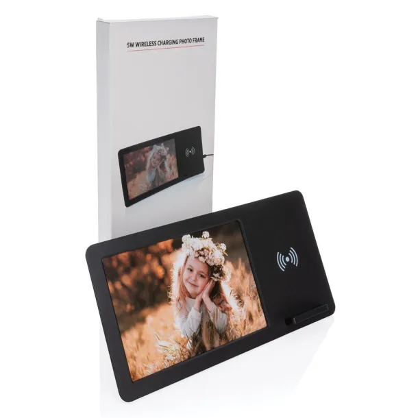  5W Wireless charger and photo frame - XD Collection Black 