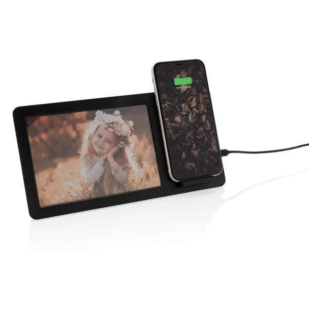  5W Wireless charger and photo frame - XD Collection Black 