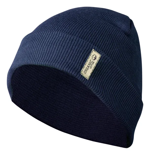 Daison organic cotton winter cap Dark blue