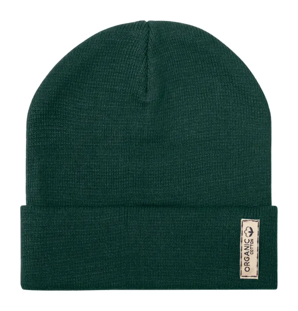 Bloony organic cotton winter cap Dark green