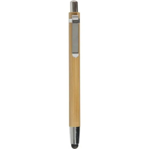  Bamboo ball pen, touch pen brown