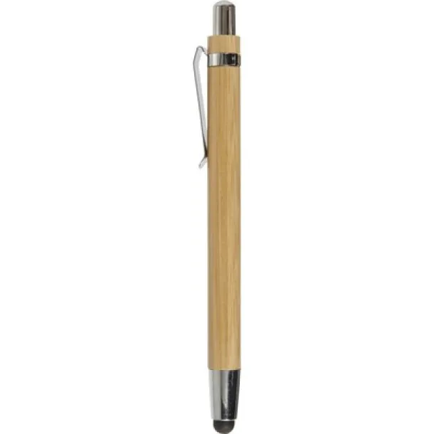  Bamboo ball pen, touch pen brown