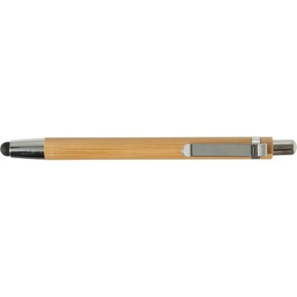  Bamboo ball pen, touch pen brown