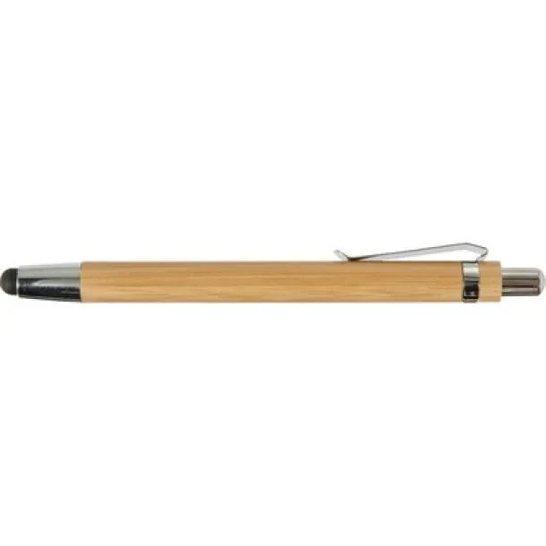  Bamboo ball pen, touch pen brown