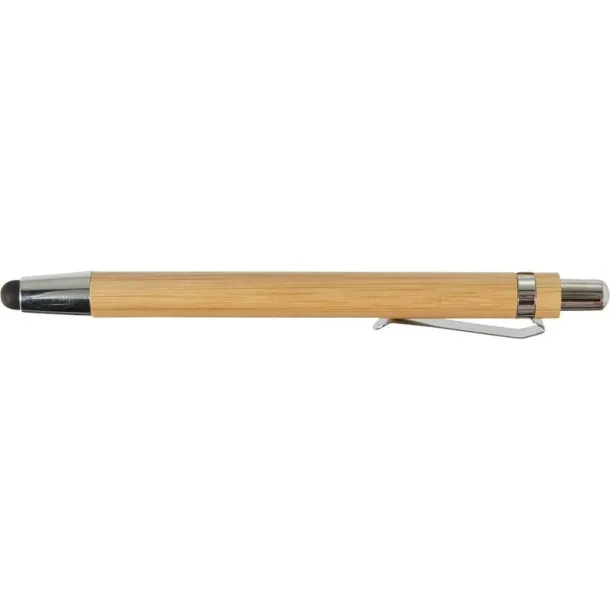  Bamboo ball pen, touch pen brown