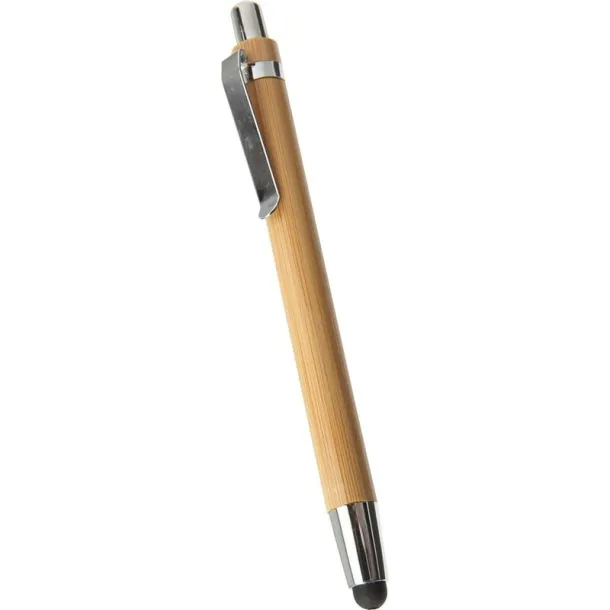  Bamboo ball pen, touch pen brown