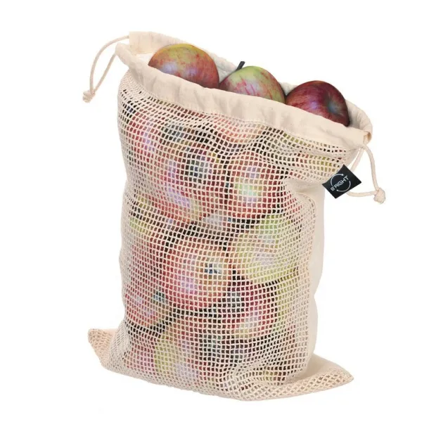  Cotton bag for fruit and vegetables B'RIGHT, big size beige