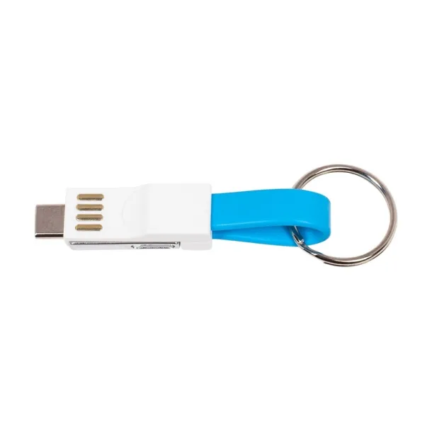  Keyring, charging and synchronization cable blue