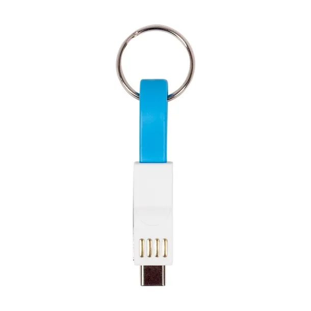  Keyring, charging and synchronization cable blue