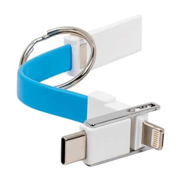  Keyring, charging and synchronization cable blue