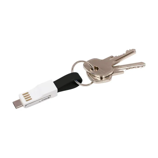  Keyring, charging and synchronization cable black