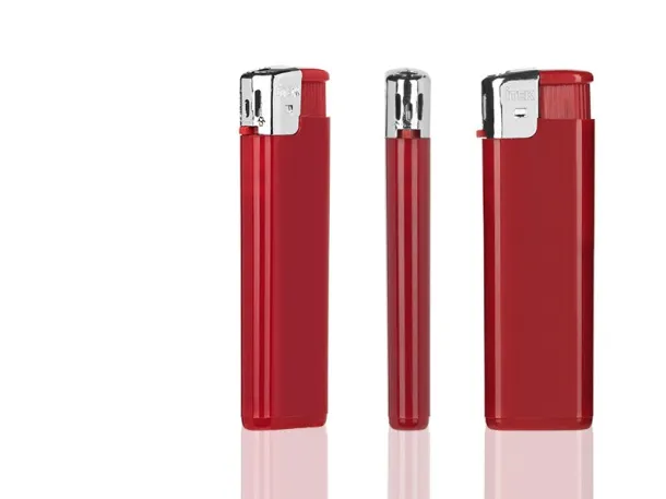 FIRE electronic plastic lighter - ITEK Red