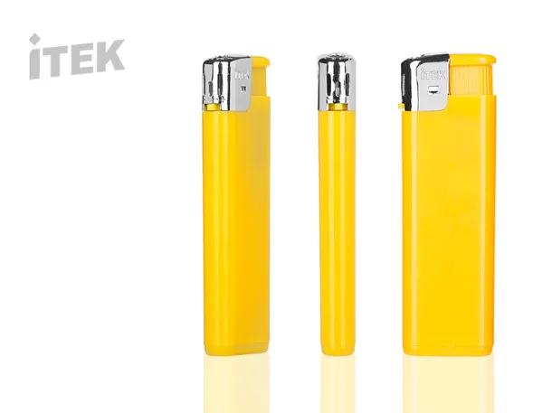 FIRE electronic plastic lighter - ITEK Yellow