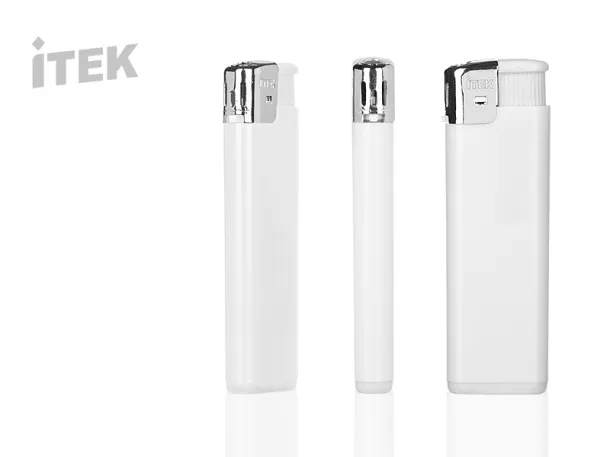 FIRE electronic plastic lighter - ITEK White