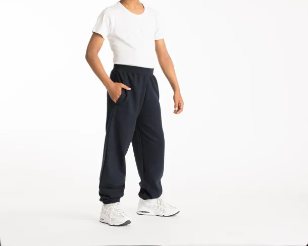  KIDS CUFFED JOGPANTS - Just Hoods Heather Grey