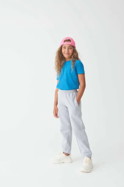  KIDS CUFFED JOGPANTS - Just Hoods Heather Grey