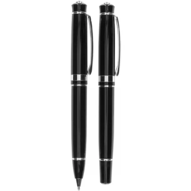  Writing set, ball pen and roller ball pen black