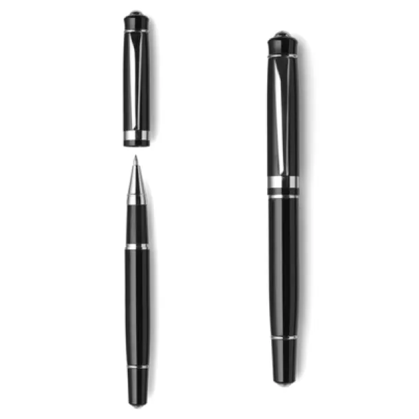  Writing set, ball pen and roller ball pen black