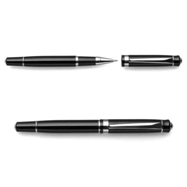  Writing set, ball pen and roller ball pen black