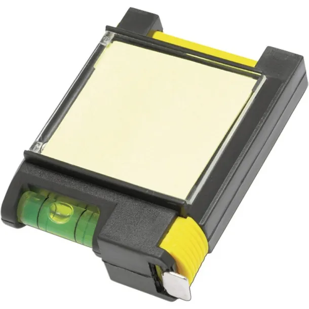  Measuring tape 2m, spirit level, memo pad, ball pen Crna