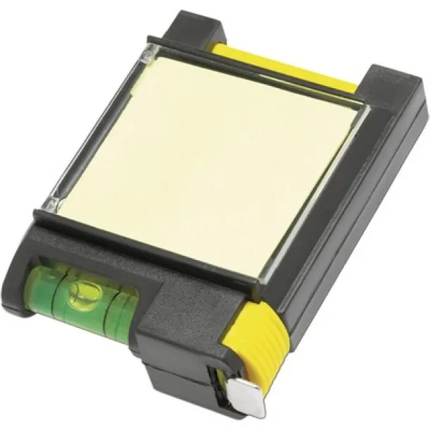  Measuring tape 2m, spirit level, memo pad, ball pen Crna