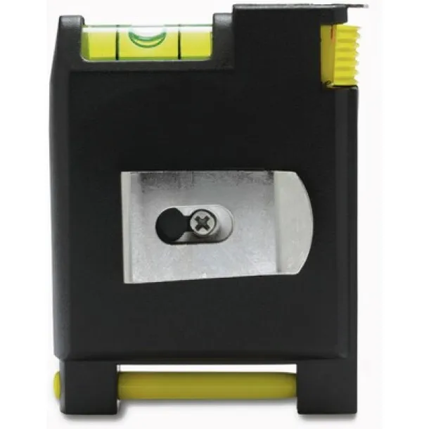  Measuring tape 2m, spirit level, memo pad, ball pen Crna