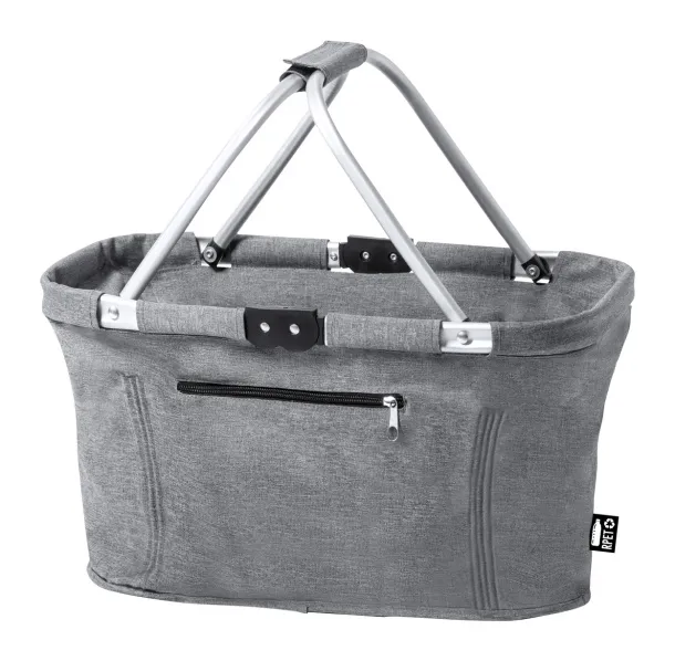 Scampa RPET picnic basket Grey