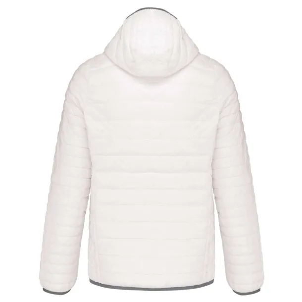  MEN'S LIGHTWEIGHT HOODED PADDED JACKET - Kariban White