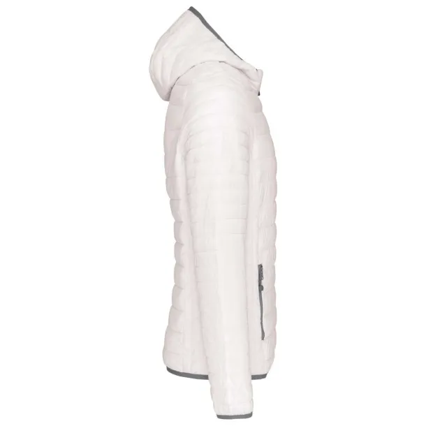  MEN'S LIGHTWEIGHT HOODED PADDED JACKET - Kariban White