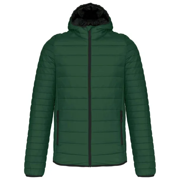  MEN'S LIGHTWEIGHT HOODED PADDED JACKET - Kariban Šumski zelena