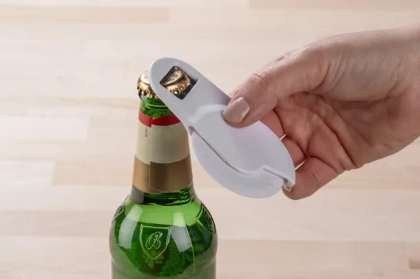  Pizza knife with opener White