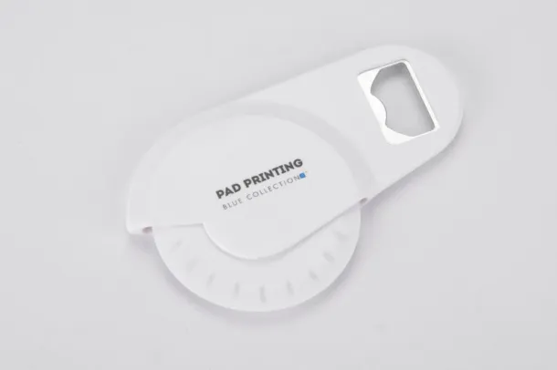  Pizza knife with opener White