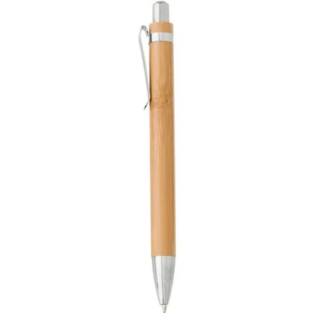  Writing set, bamboo ball pen with touch pen and mechanical pencil brown